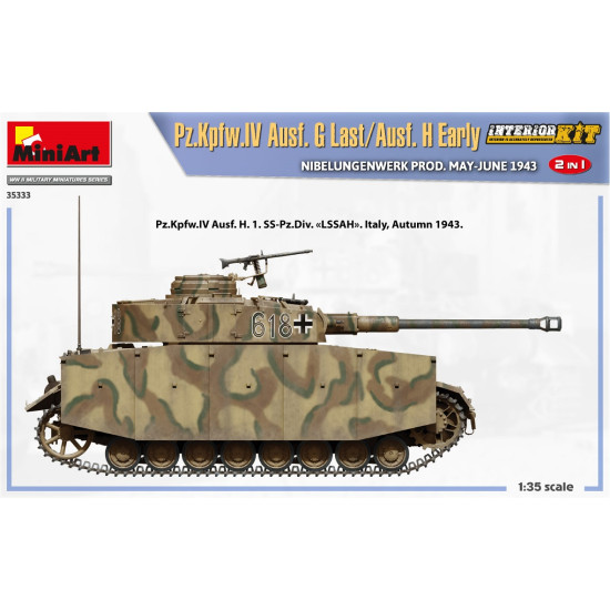 Miniart 35333 1 35 Pz Kpfw IV Ausf G Last Ausf H Early